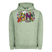 Pigment Oil Green RN Registered Nurse Mardi Gras Urban Hoodie - LillyAllenDesigns