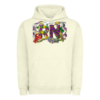 Pigment Pistachio RN Registered Nurse Mardi Gras Urban Hoodie - LillyAllenDesigns