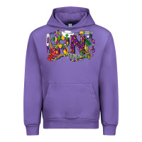 Tulip RN Registered Nurse Mardi Gras Urban Hoodie - LillyAllenDesigns