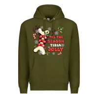 Army Green tis the season tıbıa jolly Premium Hoodie - MaliasSmallBusiness