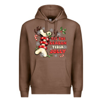 Chestnut tis the season tıbıa jolly Premium Hoodie - MaliasSmallBusiness