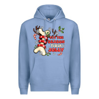 Colony Blue tis the season tıbıa jolly Premium Hoodie - MaliasSmallBusiness
