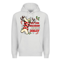 Dove Grey tis the season tıbıa jolly Premium Hoodie - MaliasSmallBusiness