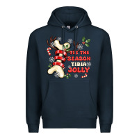 Navy tis the season tıbıa jolly Premium Hoodie - MaliasSmallBusiness