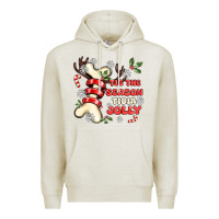 Oatmeal Heather tis the season tıbıa jolly Premium Hoodie - MaliasSmallBusiness