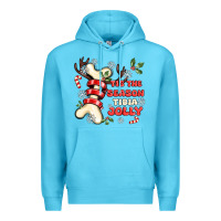 Ocean Blue tis the season tıbıa jolly Premium Hoodie - MaliasSmallBusiness