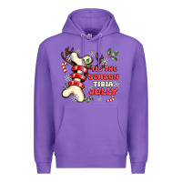 Purple tis the season tıbıa jolly Premium Hoodie - MaliasSmallBusiness