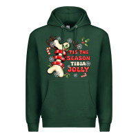 Sports Green tis the season tıbıa jolly Premium Hoodie - MaliasSmallBusiness