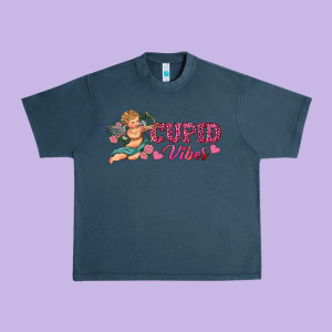 Cupid Vibes Urban Heavy Tee Designed By Ranaportraitstore