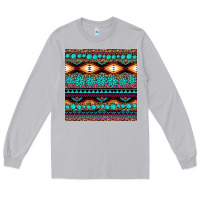 Moon Dust aztec turquoise gemstone seamless pattern Long Sleeve Tee - HRA Design Shop