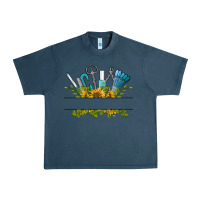 Midnight Navy customize nail tools with sunflower Urban Heavy Tee - BarkalooDesign