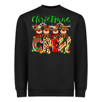 Black christmas crew  deer Heavyweight Sweatshirt - MaliasSmallBusiness