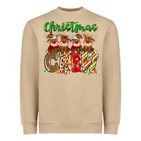 Mushroom christmas crew  deer Heavyweight Sweatshirt - MaliasSmallBusiness