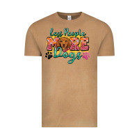 Vintage Camel less people more dogs Vintage Tee - Zillion Design Studio