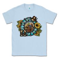 Dusty Blue cowboy take me away 2 Classic Tee - SublimationCraftShop