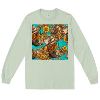 Matcha western boots and hat seamless pattern Long Sleeve Tee - HRA Design Shop