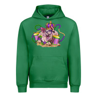 Emerald Mardi Gras pig Urban Hoodie - LillyAllenDesigns
