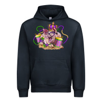 Navy Mardi Gras pig Urban Hoodie - LillyAllenDesigns