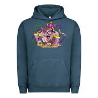 Pigment Midnight Navy Mardi Gras pig Urban Hoodie - LillyAllenDesigns
