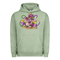 Pigment Oil Green Mardi Gras pig Urban Hoodie - LillyAllenDesigns