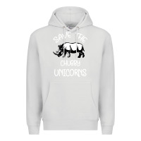 Dove Grey save the chubby unıcorns Premium Hoodie - Bettercallsaul