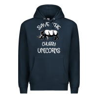 Navy save the chubby unıcorns Premium Hoodie - Bettercallsaul