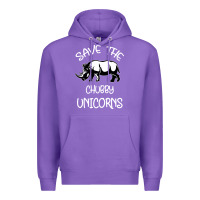 Purple save the chubby unıcorns Premium Hoodie - Bettercallsaul