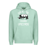 Seafoam save the chubby unıcorns Premium Hoodie - Bettercallsaul
