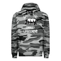 Slate Camo save the chubby unıcorns Premium Hoodie - Bettercallsaul