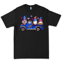 Black american flag gnomes truck Premium Tee - Artiststas