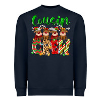 Navy cousin crew christmas deer Heavyweight Sweatshirt - MaliasSmallBusiness