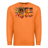 Carrot Love My Hero Firefighter Premium Sweatshirt - LillyAllenDesigns