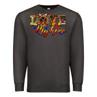 Smoke Love My Hero Firefighter Premium Sweatshirt - LillyAllenDesigns
