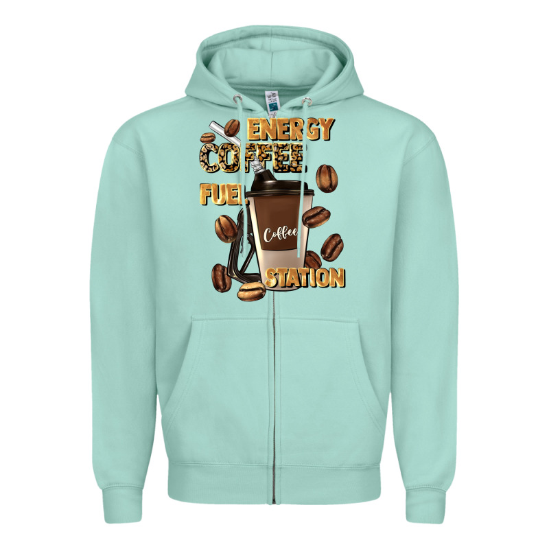 Energy Coffee Fuel Station Zipper Hoodie by Artiststas | Teevron