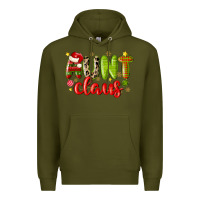 Army Green aunt claus Premium Hoodie - MaliasSmallBusiness