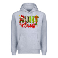 Heather Grey aunt claus Premium Hoodie - MaliasSmallBusiness