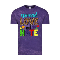 Cloud Purple spread love not hate Vintage Tee - texasbilliewilder