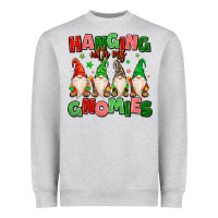 Heather Grey hanging with my gnomies Heavyweight Sweatshirt - MaliasSmallBusiness