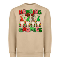 Mushroom hanging with my gnomies Heavyweight Sweatshirt - MaliasSmallBusiness