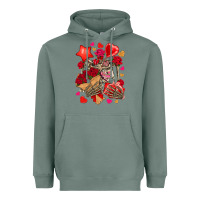 Sage valentines day skeleton Heavyweight Hoodie - NancyCooperArtShop