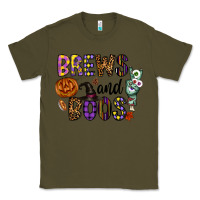 Army Green Brews And Boos Classic Tee - CowhideDigitalArt