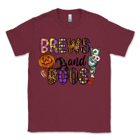 Burgundy Brews And Boos Classic Tee - CowhideDigitalArt
