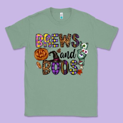 Brews And Boos Classic Tee Designed By Cowhidedigitalart