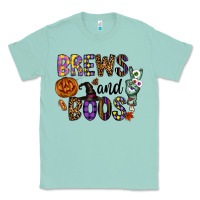 Seafoam Brews And Boos Classic Tee - CowhideDigitalArt