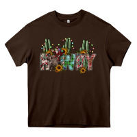 Chocolate Brown howdy Heavy Core Tee - SublimationCraftShop
