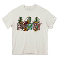 Cream howdy Heavy Core Tee - SublimationCraftShop