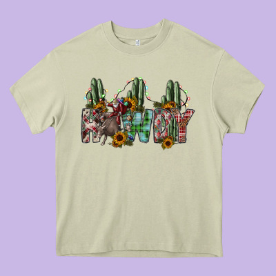 Howdy Heavy Core Tee Designed By Sublimationcraftshop