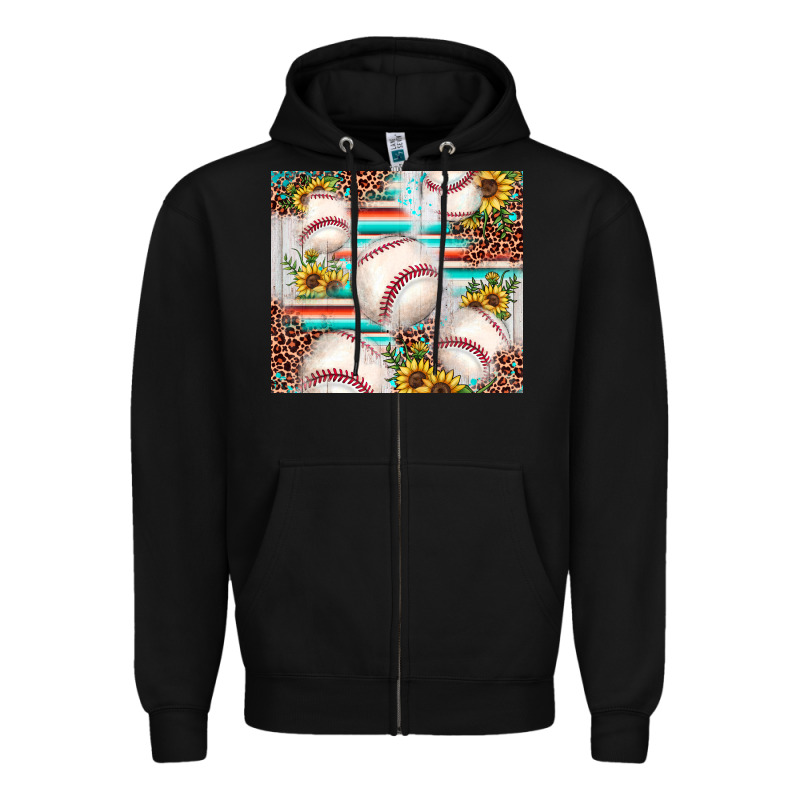 Baseball Leopard Sunflower Zipper Hoodie by JahusDesignShop | Teevron