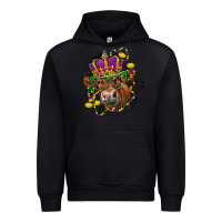 Black Mardi Gras red Angus Urban Hoodie - LillyAllenDesigns