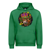 Emerald Mardi Gras red Angus Urban Hoodie - LillyAllenDesigns